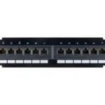Cat6 UTP Patch Panel – 19” 1U Rack Mount, 12-Port