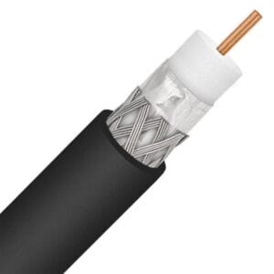 Dual Shield RG6 Coaxial Cable – 18 AWG CCS, 75 Ohm, 3GHz Sweep Tested 1000FT